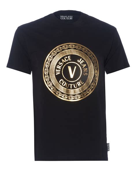 versace gold foil shirt|Versace long sleeve t shirt.